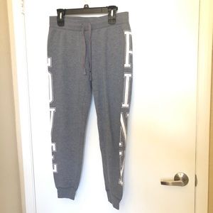 VS PINK Grey Jogger Sweatpants